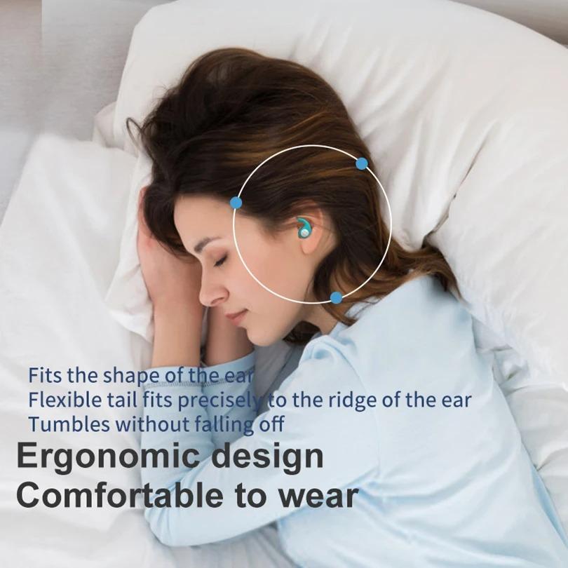 HUAK 1Pair Sleeping Ear Plugs Noise Reduction Tapones Oido Ruido Soft Oordopjes Earplug Waterproof Tapones Para Dormir Earplugs