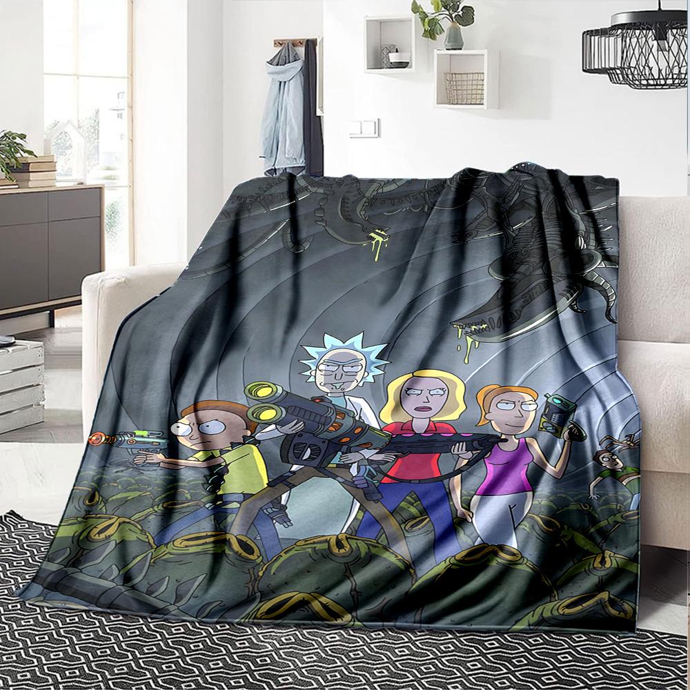 1pc Space Adventure Duo flannel Blanket for Super Soft Cute Comfort Blanket for Travel Bedding Couch Sofa Blanket Y82577