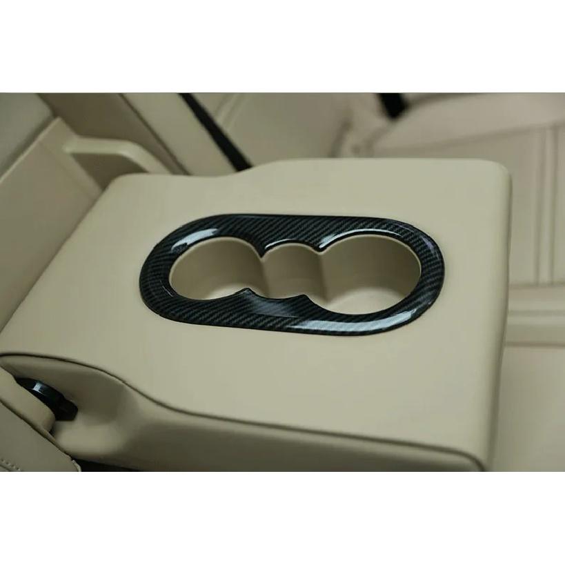 ABS автомобильный Стайлинг интерьер задний держатель чашки воды крышка накладка рамка кольцо подходит для Porsche Cayenne 2018 автоаксессуары