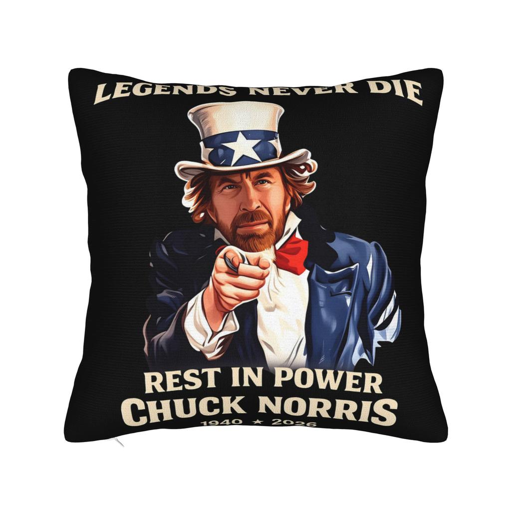Chuck Norris Texas Ranger Poster Pillow Cover Novelty Pillow Case For Living Room Bed Chair Print Cushion Cover Gift
