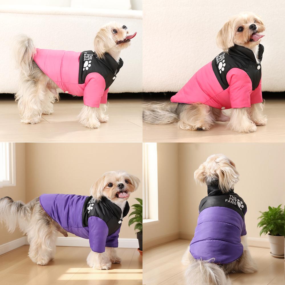 Waterproof Dog Jacket Winter Reversible Pet Clothes For Small Medium Dogs Cat Cozy Warm Yorkie French Bulldog Coat Puppy Outfits