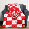 Stade Brestois 29 Print Flannel Blanket High Quality Warm Comfortable Cover for All Seasons Perfect for Gifts Home Decor