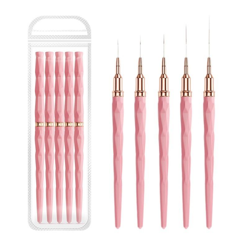 Cross-border Nail Art Brush Set: Line Drawing, Carving, Flower, Hook Line Tool