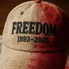 Blood Splatter Halloween Baseball Hat Freedom 1993-2025 Letter Print Baseball Cap Halloween Daily Wear