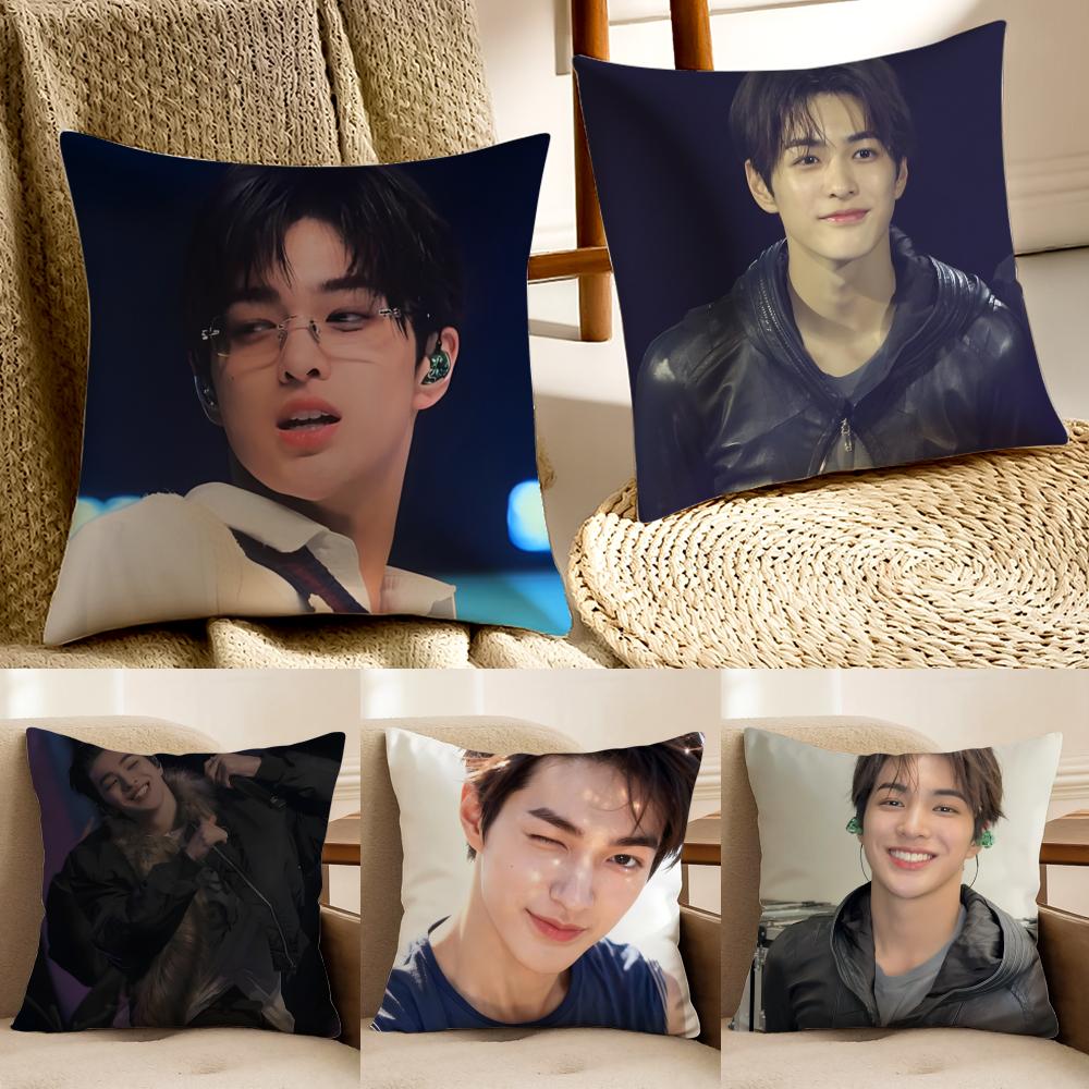 Person KPop CCORTIS KKEONHO Cushion Cover Pillowcase Antidustmite living Room Sofa Decor Cushion Room