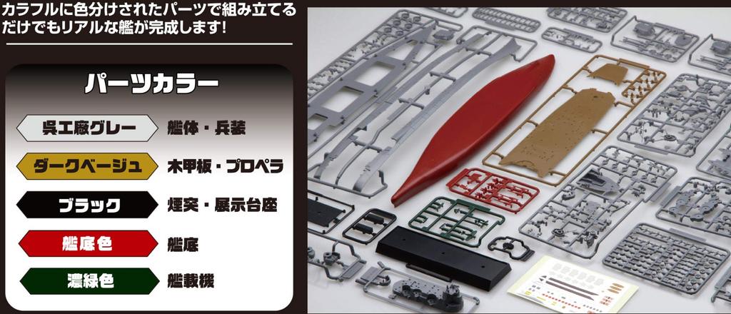 Fujimi Model Ship NEXT Series Japanese Navy Battleship Kii Color Coded Plastic Model Ship NX3 1/700 No.3