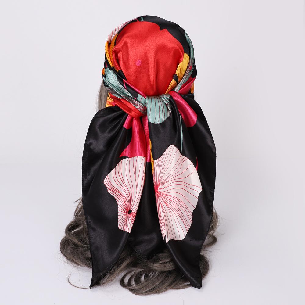 High-quality Luxurious Silk Scarves Headband Scarfs Neck Scarf For Women Chain Silk Scarf Women's Decorative Shawl