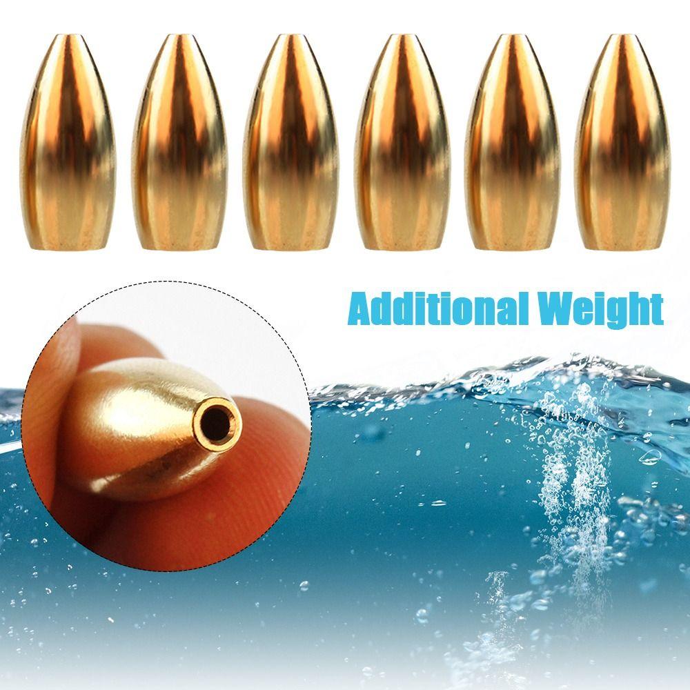 Грузила с дополнительным грузом, заостренный соединитель для крючка, латунь, медь, грузило для рыболовного поводка
