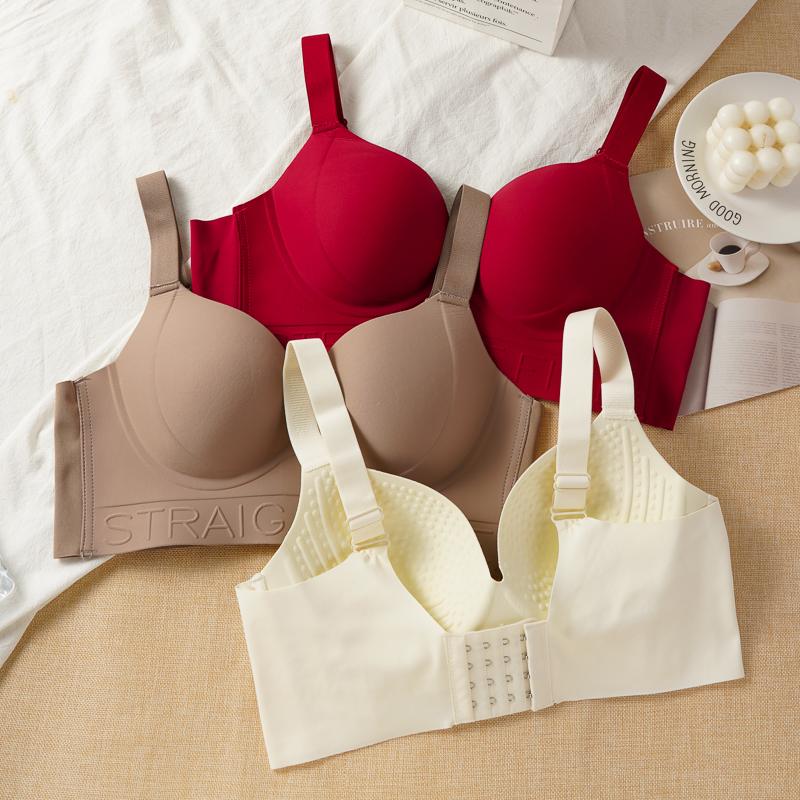 M-2XL Бесшовный танк-топ пуш-ап Бюстгальтер без косточек для женщин Большого размера Бюстгальтер с широкой боковой поддержкой Тонкий бюстгальтер с круглой чашкой против провисания