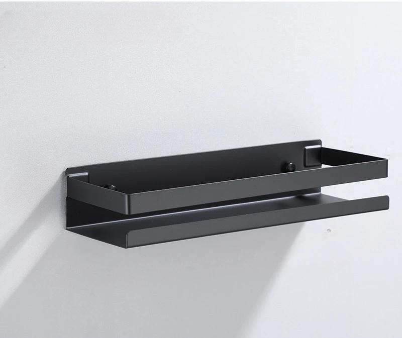 Полка для ванной комнаты без сверления, органайзер для косметики, полка для хранения шампуня, стеллаж для хранения на кухне, органайзер для ванной комнаты, аксессуары