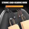 1/2Pcs Car Headrest Hook for Car Seat Back Storage Faux Leather Car Purse Hook Dual Car Bags Hooks for Car SUV Truck