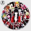 50 мультяшных декоративных наклеек Kakegurui Anime для чемоданов, ноутбуков и автомобилей
