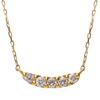 Lala Christie Diamond 18K Yellow Line Necklace, Gold, Diamond, 0.1ct, Lpi51-0030-yg