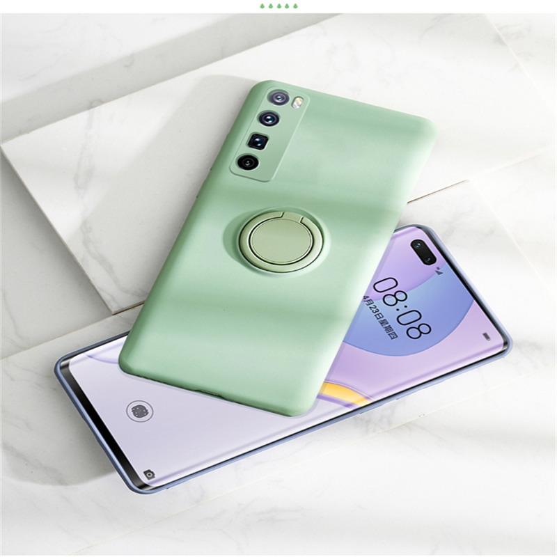 Ультратонкий силиконовый чехол с магнитным держателем для телефона Samsung Galaxy S20 Plus Ultra Note 20 Plus Ultra Stand Ring Bracket Cover