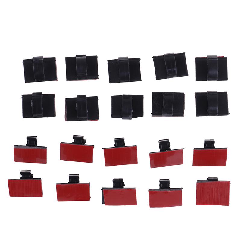 20 шт. самоклеящаяся проволочная стяжка кабельный зажим держатель для автомобильной видеорегистратора