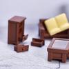 Аксессуары для бонсай Стул Кукла Украшение для кукольного домика Детский подарок Диван Миниатюры Декор для рабочего стола Модель кровати для симуляции Мебель Фигурки