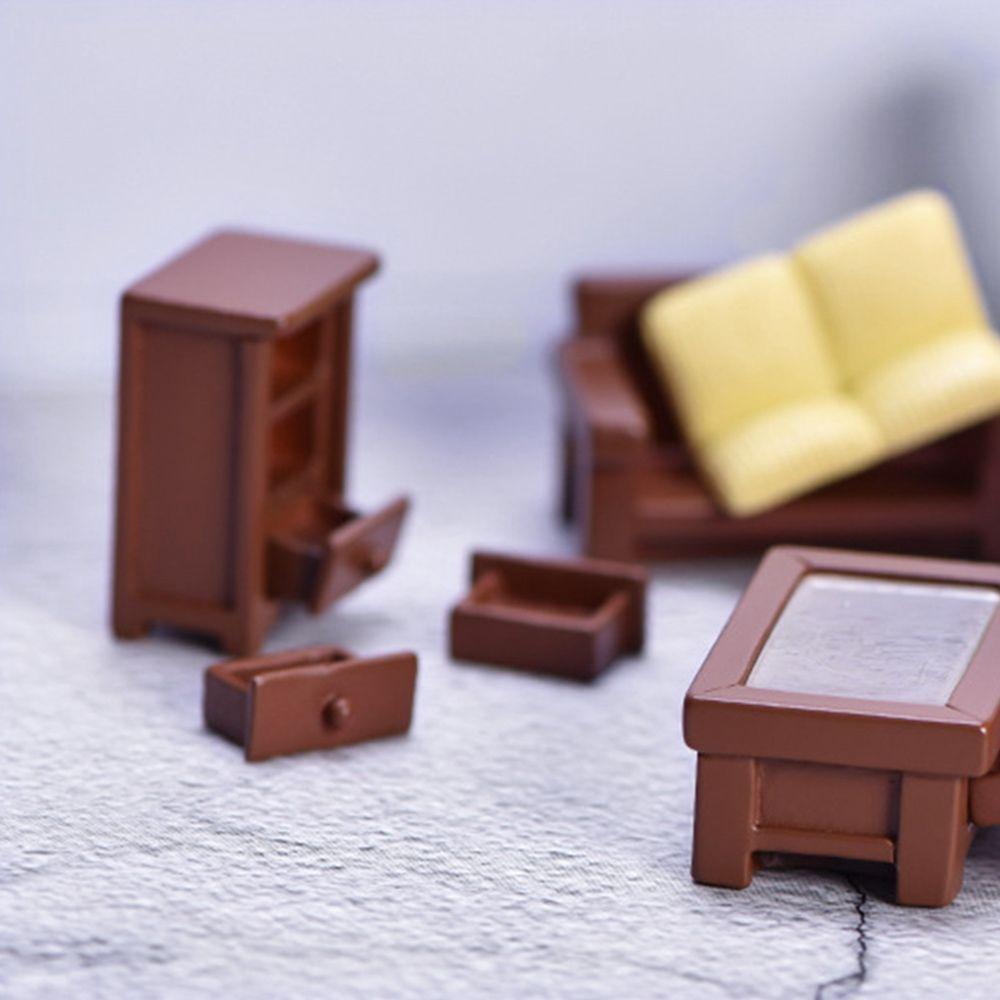 Аксессуары для бонсай Стул Кукла Украшение для кукольного домика Детский подарок Диван Миниатюры Декор для рабочего стола Модель кровати для симуляции Мебель Фигурки