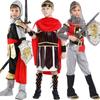 Children Royal Warrior /Knight /Soldier/gladiators, Spartan Warriors, Cosplay Costumes, Performance Clothing for boys,No Weapon