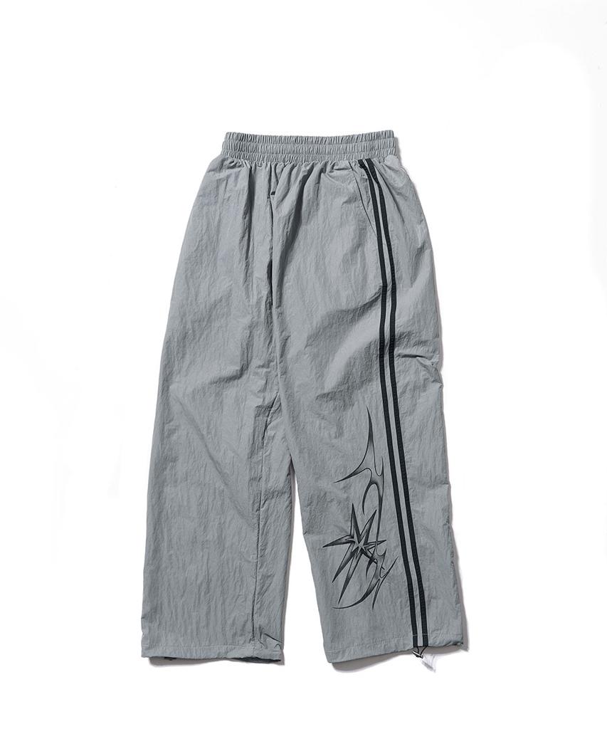 GAKKAI UNIONS Sparkle Nylon Line Pants Gray