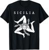 New Limited Sicilia Flag Sicily Palermo Italy T-Shirt Tops TeeA