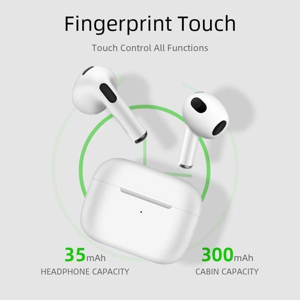 TWS Bluetooth Беспроводные наушники с сенсорным управлением для гарнитуры IPhone Водонепроницаемые наушники для всех смартфонов Samsung Huawei Xiaomi