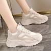Outdoor Casual Shoes Thick Sole Versatile White Shoes Women's Increased Casual Flat Running Shoes Soft Sole Female Sports Shoes