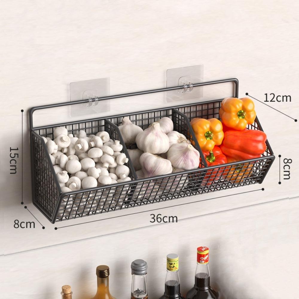 1/2/3 сетки, кухонный органайзер для приправ, настенная подвесная полка для хранения приправ, лука, корзина с фруктами, полка для овощей