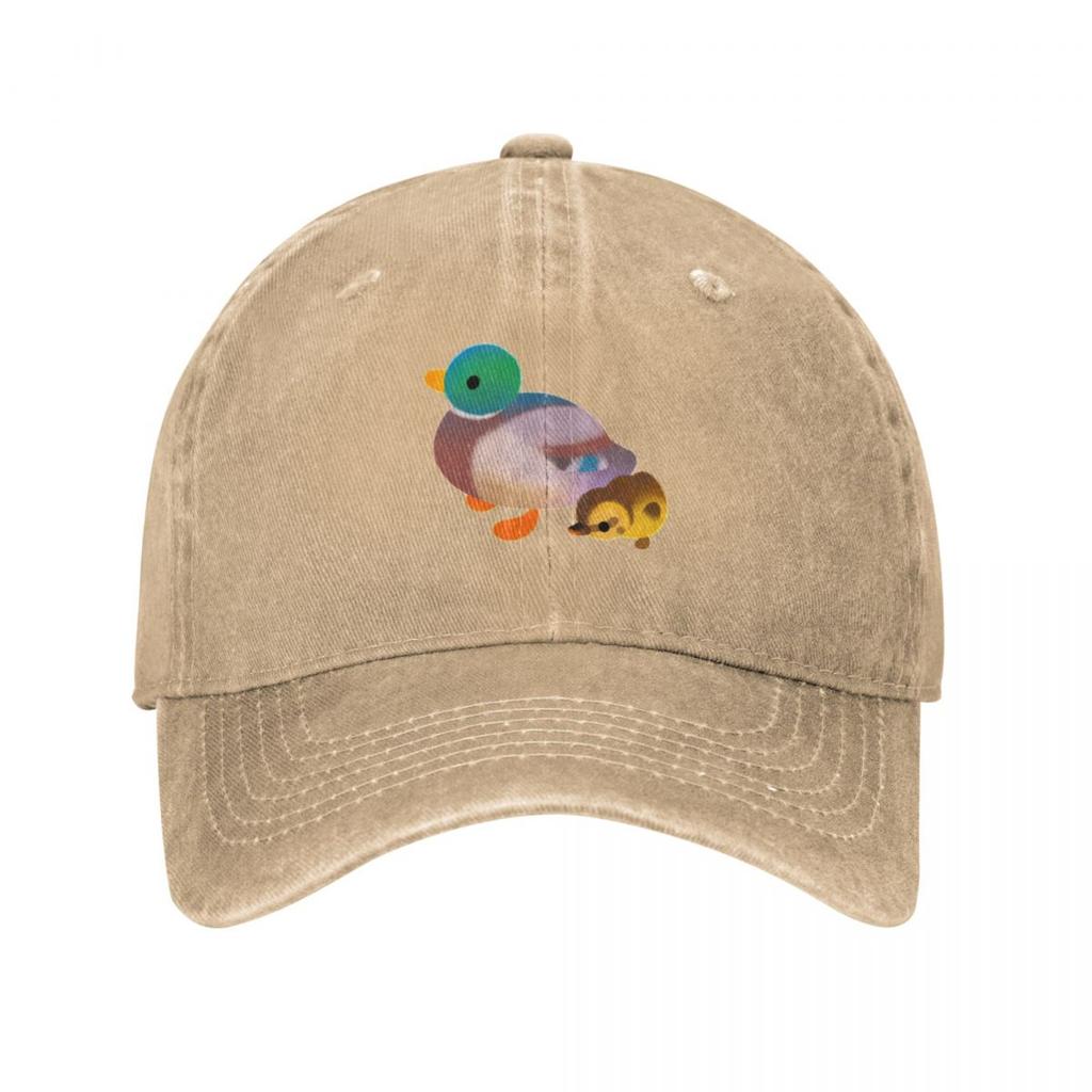 Duck and Duckling  dark Baseball Cap Beach Outing Luxury Hat Horse Hat fun hats Golf Unisex Womens