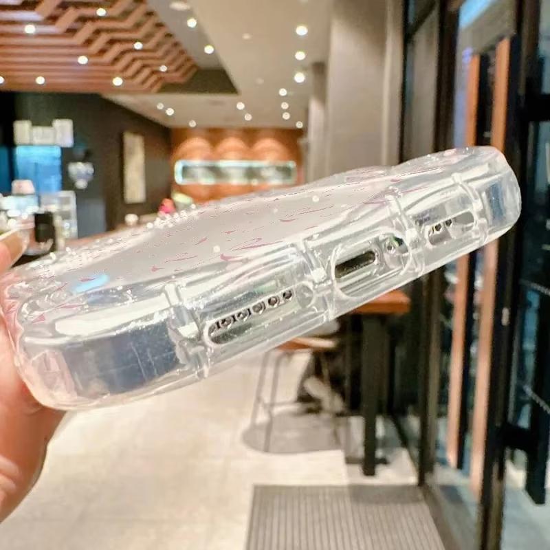 Прозрачный чехол-крем с принтом в виде банта для телефона Samsung Galaxy S26 S24 S25 S23 Ultra S22 S21 S20 Plus FE A35 A55 Мягкий чехол