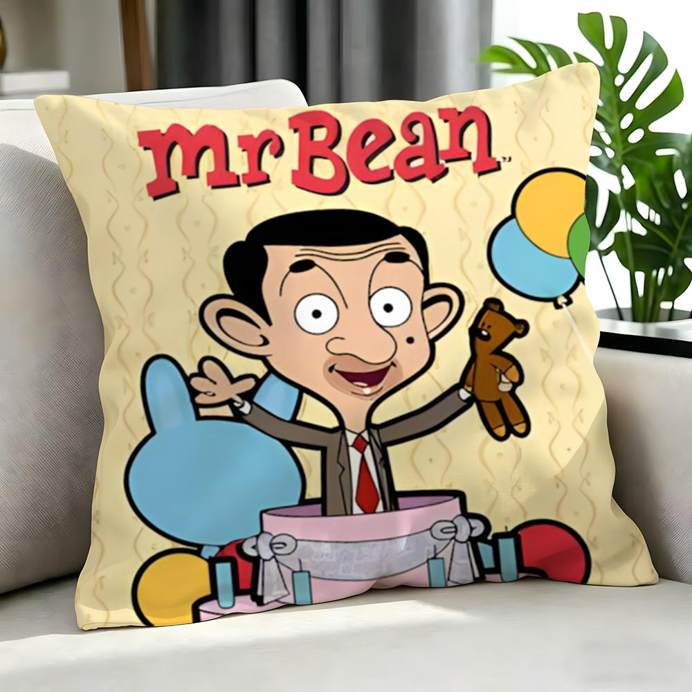 cartoon Mr Bean Cushion Cover Cushion Cover Set Pcs x x x Pillowcase Decorative Sofa Home Decor