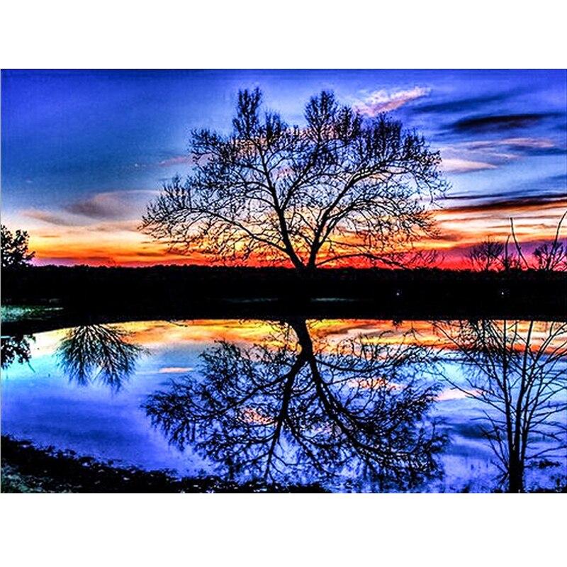 DIY цветок 5D алмазная живопись вышивка крестом полный круглый стразы сиреневый лавандовый бриллианты хобби домашний декор