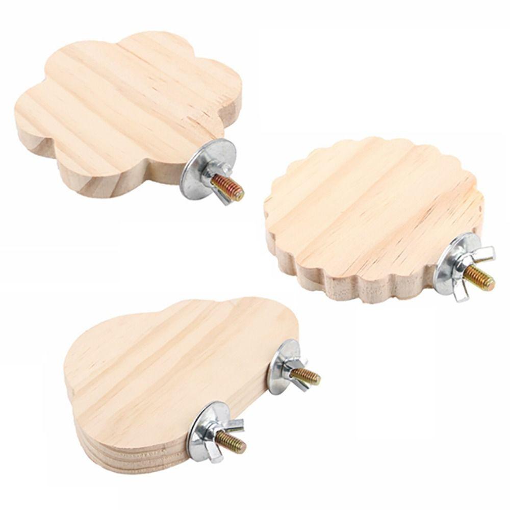 Деревянная подставка для попугая, доска, съемная платформа для прыжков птиц, устойчивая жердочка для отдыха хомяка, волнистый попугайчик