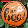 2d Flat 20*20cm, Halloween Home Decoration, Halloween Wooden Circular Logo, Creative Decoration, for Home, Club, Garden, Bedroom, Bar Decor.