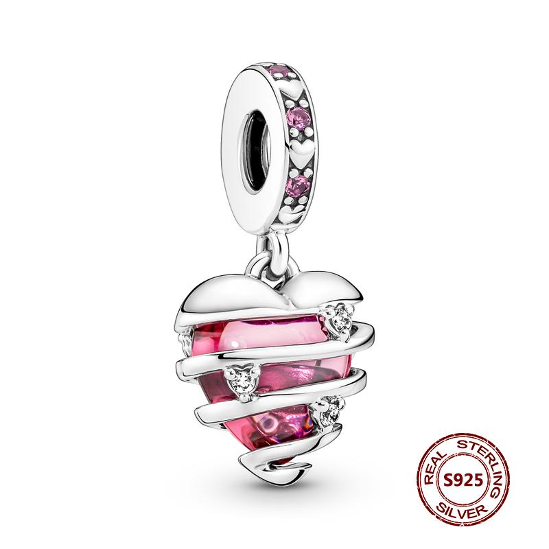 Подвески-хамелеоны, подходят модные оригинальные браслеты, серебро 925 пробы, циркон, осьминог, черепаха, бусина, бабочка, светлячок, подвеска, DIY изготовление ювелирных изделий