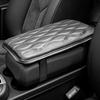 Universal Center Console Cover Waterproof Dirt-Resistant Armrest Box Cushion Protector with Elastic Straps for Most Vehicle