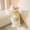 Cat Autumn and Winter Cotton Cartoon Printed Four-legged Belly Coat, Warm Belly Protection Clothes, Dog Belly Pet Clothes