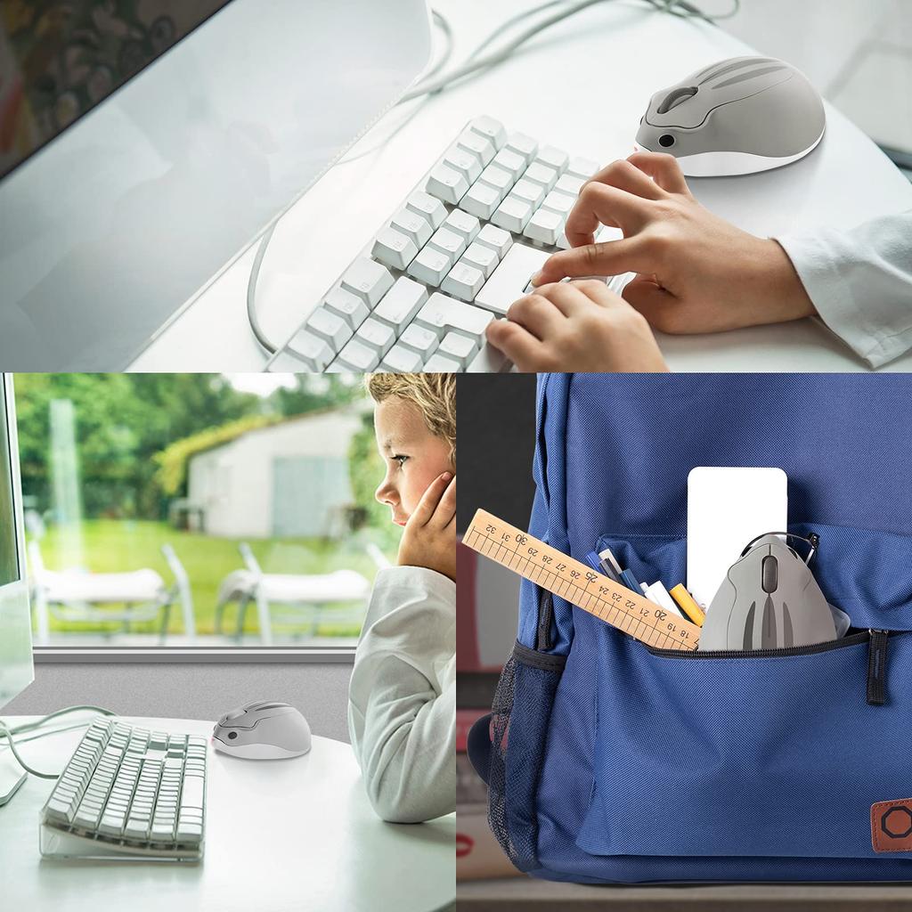 SHEYI Беспроводная милая форма хомячка USB беспроводная мышь среднего размера для женщин и персонажей, совместимая с и MacBook, 2,4 ГГц, мышь, мышь, тихая,