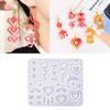 Silicone Mold for Heart Shaped Pendant Flexible Accessory Pendant Silicone Mold for Jewelry Studios and Home Crafting