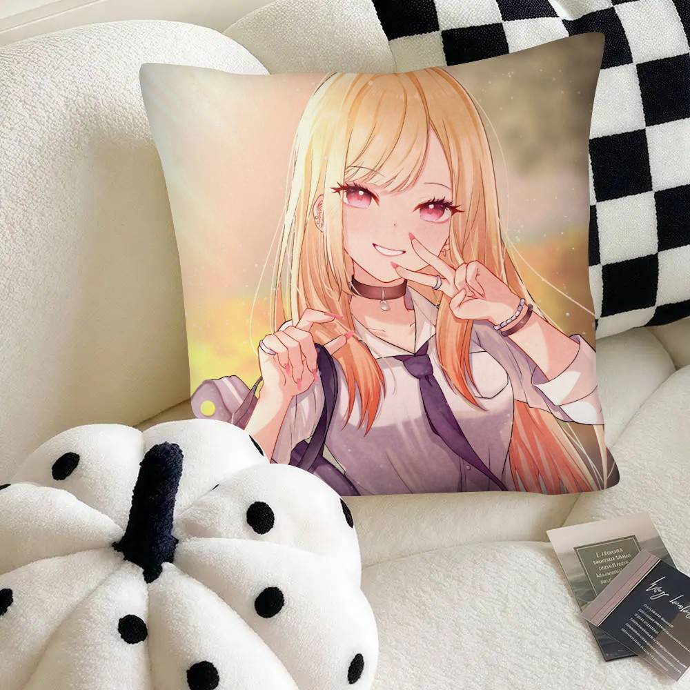 Anime MMy DDressUp DDarlingS Pillow Case Fashion Square Pillowcase Bedroom Sofa Room Ins Decoration Leisure