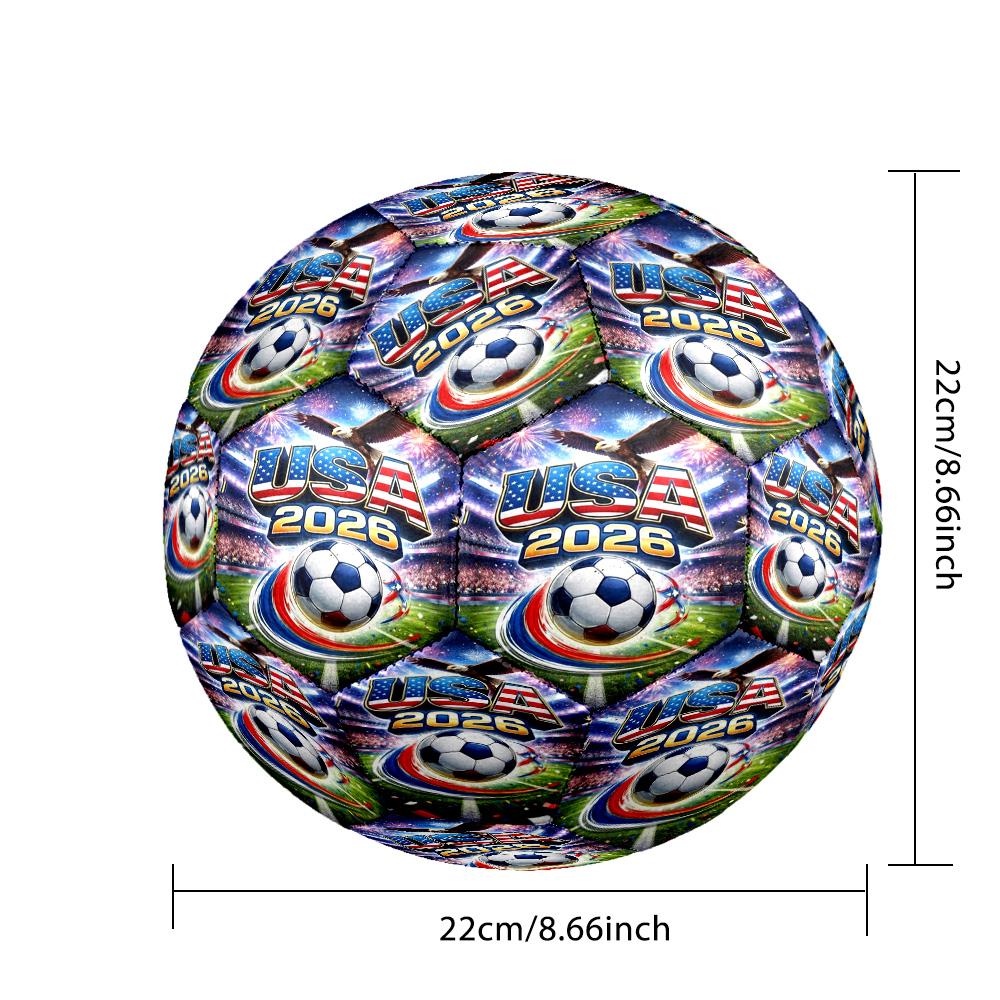 Usa Soccer Spirit Soccer Ball Size 5 Football Machine Sewn Indoor/Outdoor Universal Football Perfect Commemorative Gift for Soccer Lovers