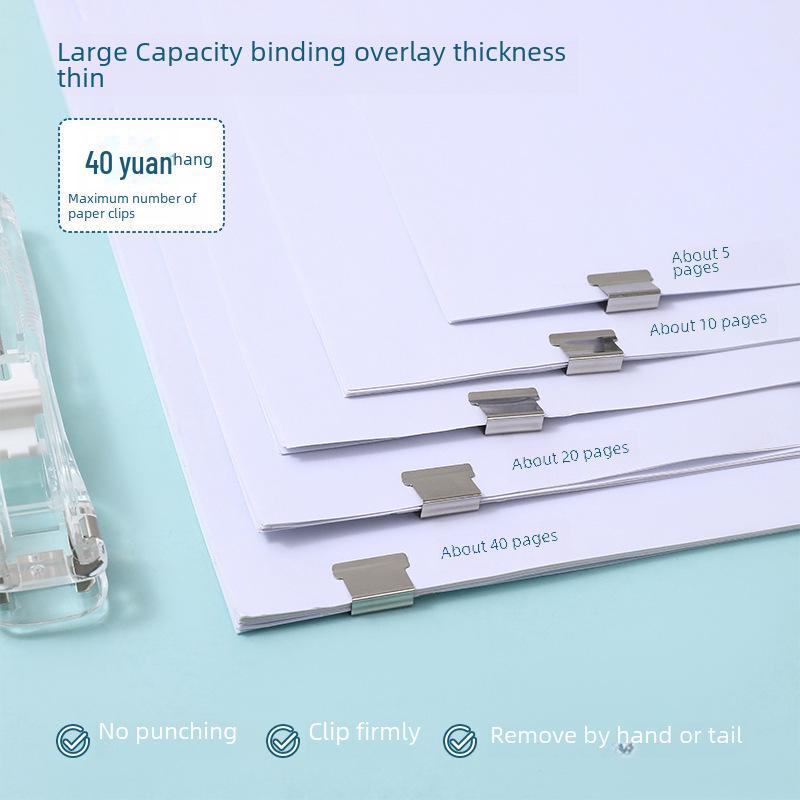 Бесшовный степлер и держатель для скрепок Macaron Color Student