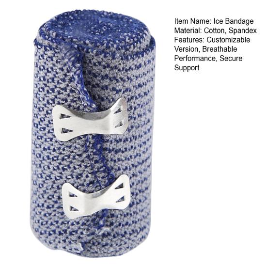 Бинт ледяной рулонный спортивный компрессионный самоотрезающийся по длине дышащий микропористый дизайн спортивный бинт для холодной компрессии