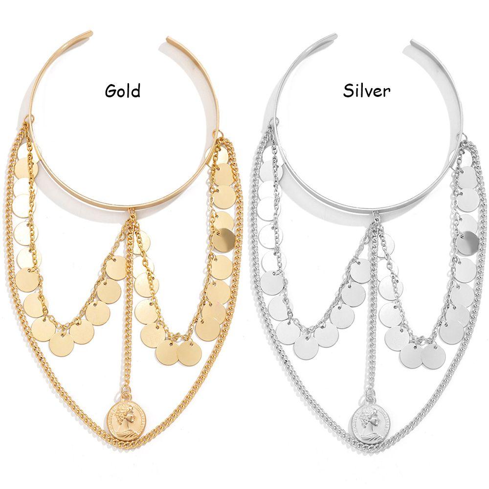 Украшения для женщин и девочек, регулируемый минималистский браслет на руку, манжета на плечо, повязка на руку с кисточками