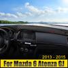 Автомобильные аксессуары для Mazda 6 GJ Atenza 2013 2014 2015 Крышка приборной панели, защита от света, солнцезащитный козырек, коврики с защитой от ультрафиолета, нескользящие коврики