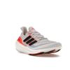 Adidas UltraBoost Light White Solar Red Кроссовки унисекс Cloud-White Core-Black HQ6351