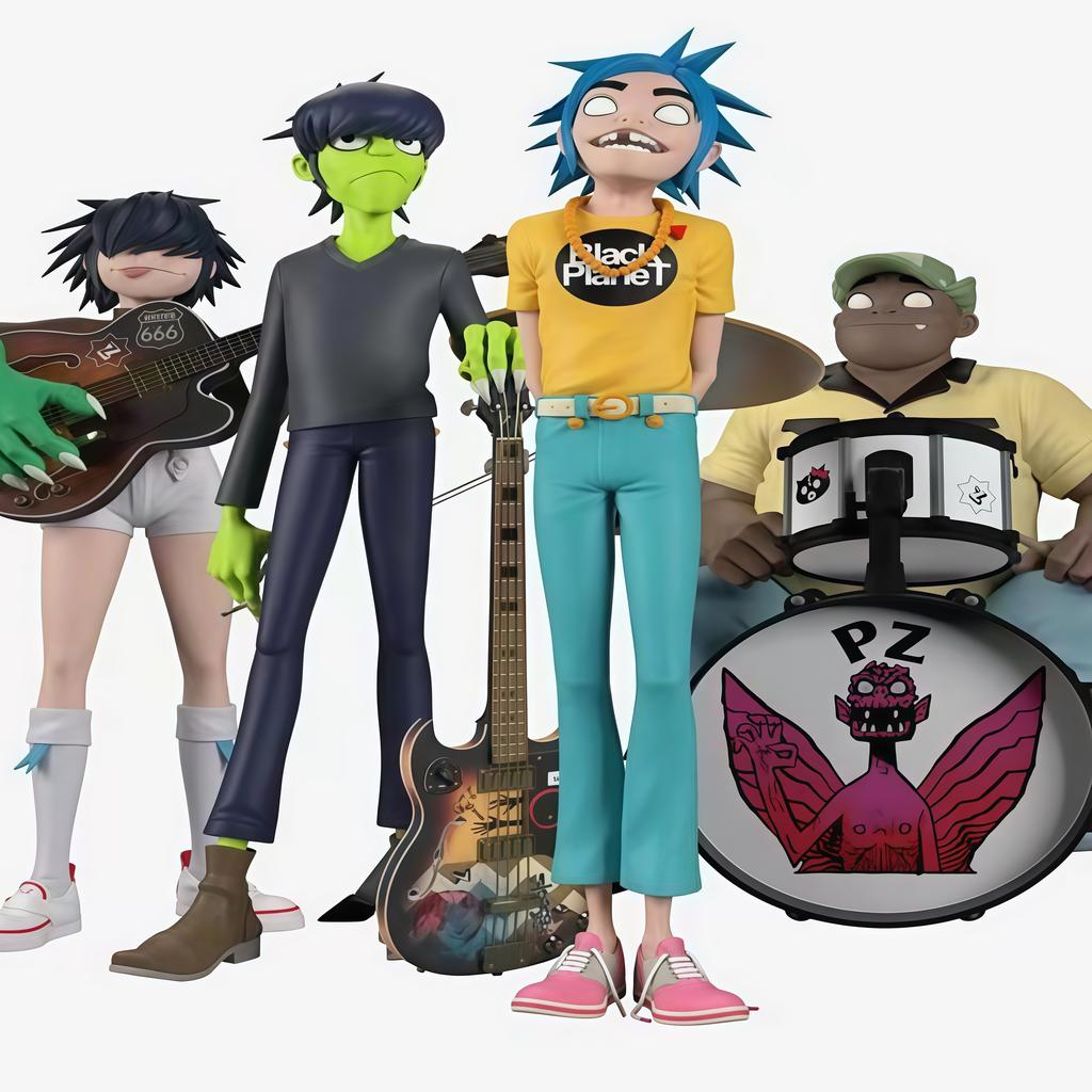 Новая фигурка члена группы Gorillaz, фигурка участника рок-группы, 2D-фигурки Нудл, Мэрдок, Рассел, куклы, игрушки, коллекционные, хобби, подарки
