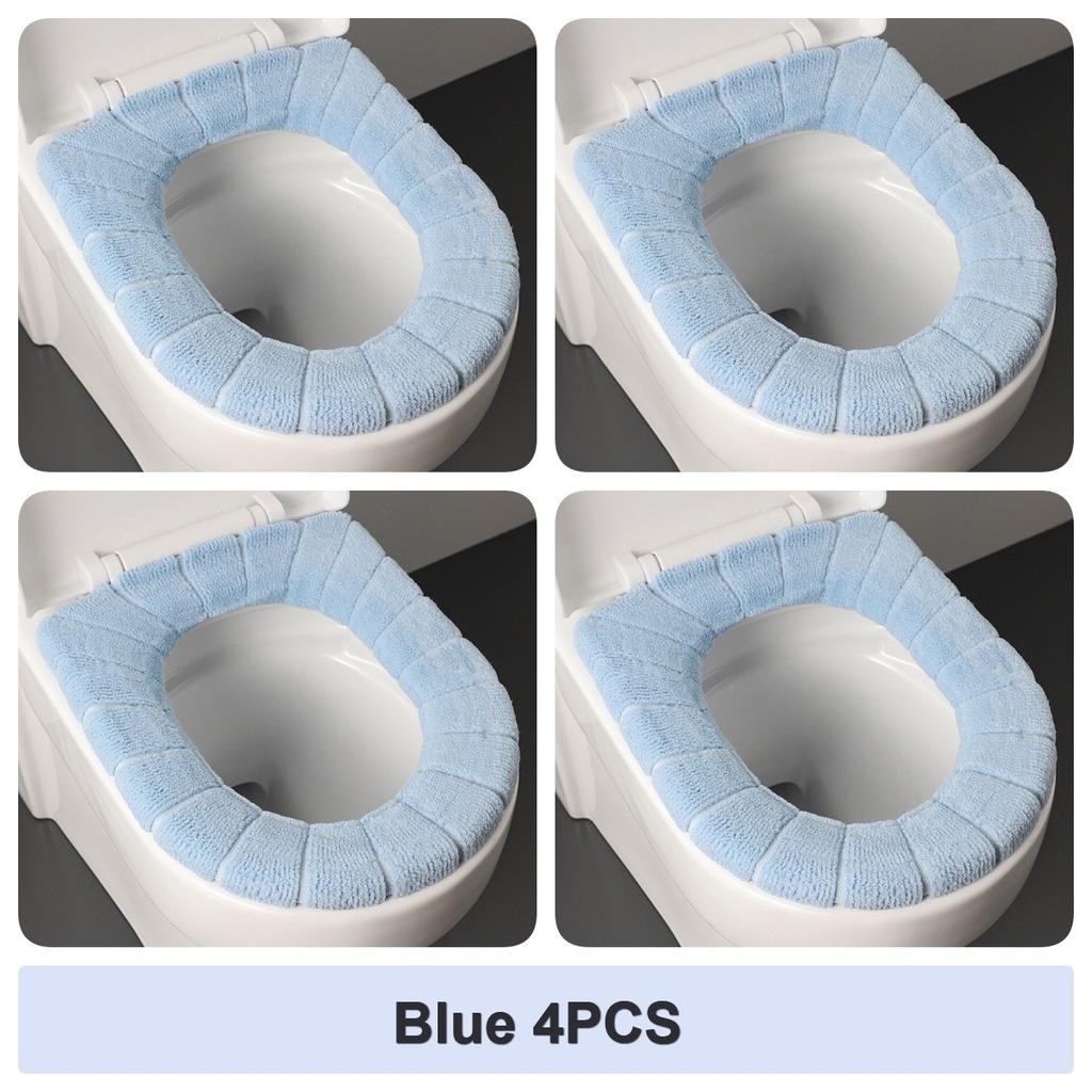 2856A Утолщенная плюшевая O-образная подушка для унитаза Скандинавская универсальная накладка на сиденье для унитаза Подушка для унитаза с флисовой подкладкой Крышка для унитаза