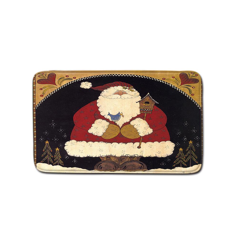 Рождественская шторка для душа, коврик для пола, комбинация из четырех предметов, ковер для ванной комнаты и туалета, коврик для душевой комнаты, коврик для ног