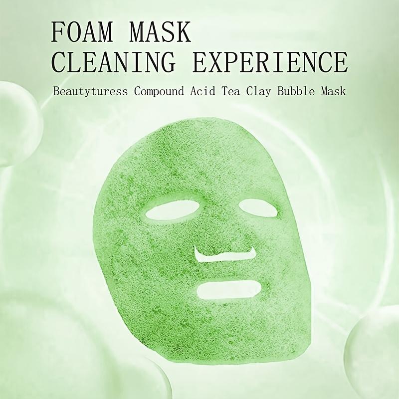 Маска для лица Tea Mud Bubble Mask, глубоко очищающая поры, сужающая поры, с комплексом кислот для удаления черных точек и сужения пор