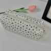 Large Capacity Bowknot Pen Bag Student Creative Floral Storage Bag Multi-function Stationery Organizer Cosmetic Bag
